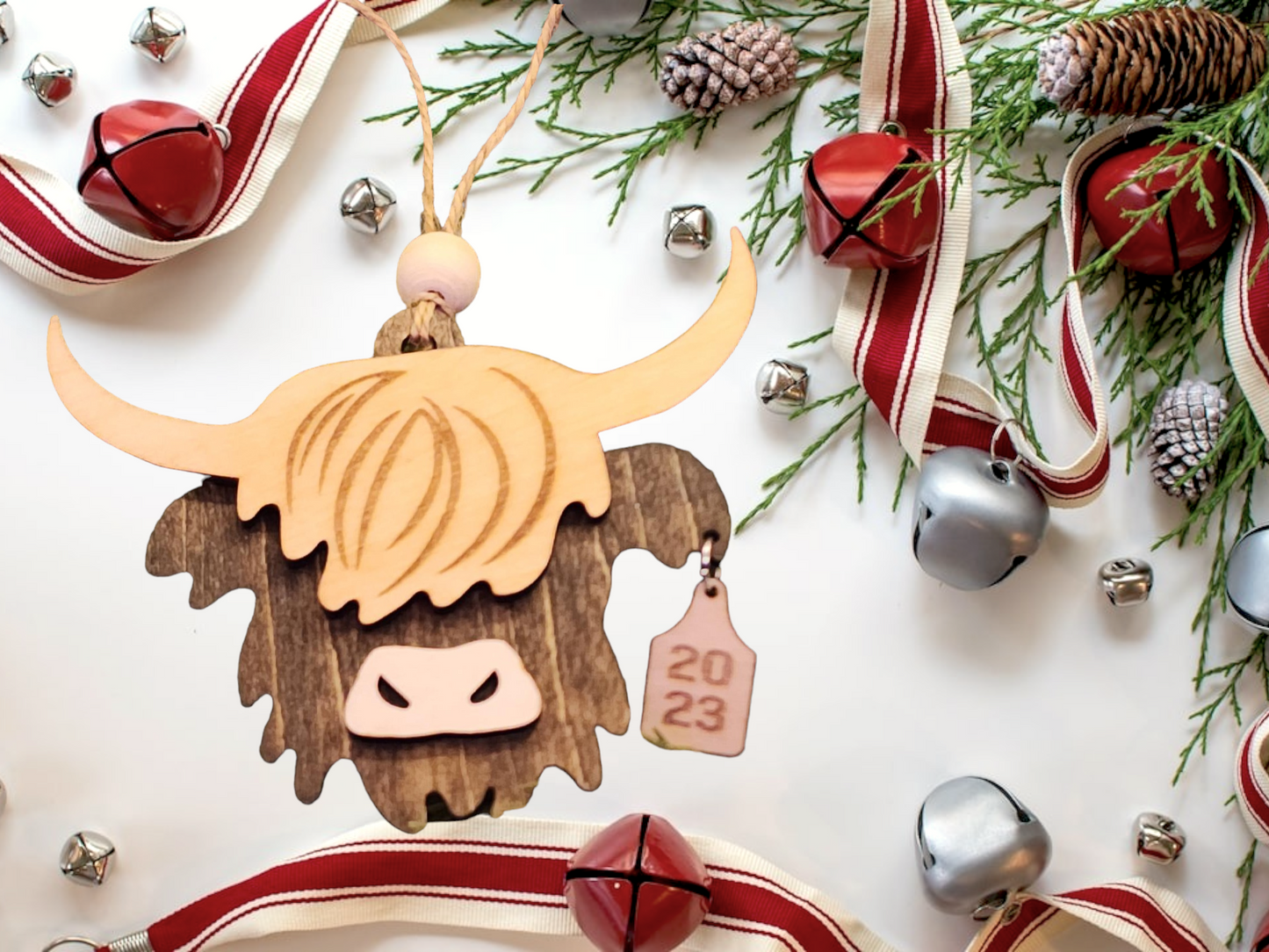 Highland cow ornament