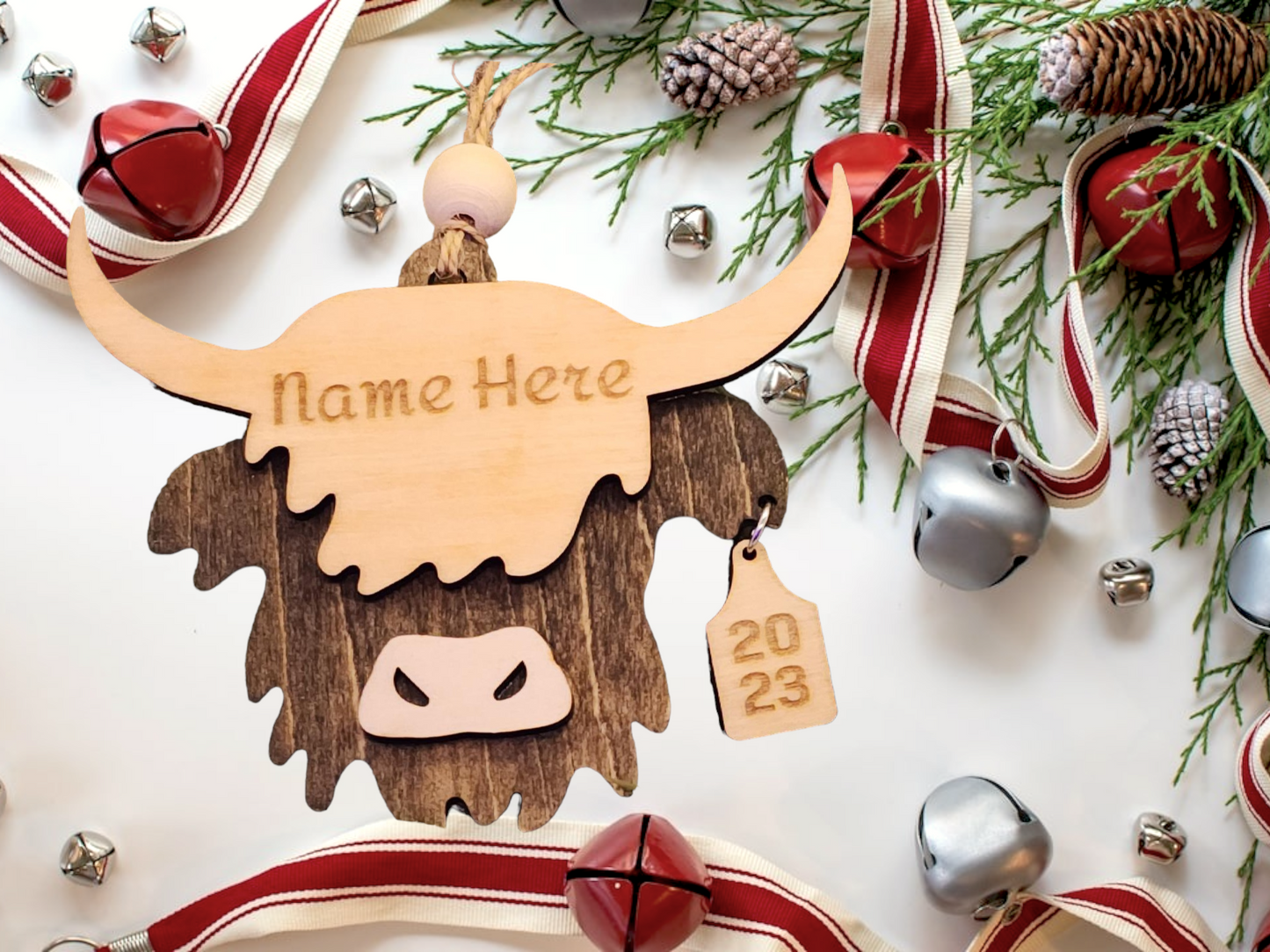 Highland cow ornament