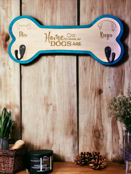 Fetchingly Yours: Personalized Leash Holder for Dogs, Gift for Dogs, Entry way Mudroom Hook, Dog Sign