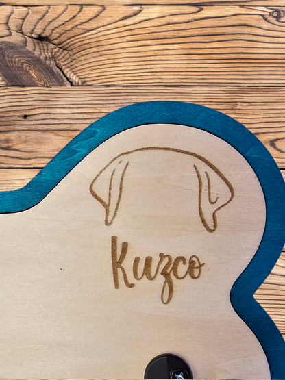 Fetchingly Yours: Personalized Leash Holder for Dogs, Gift for Dogs, Entry way Mudroom Hook, Dog Sign