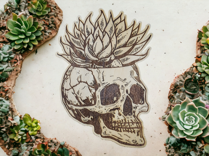 Skull Pot Wall Hanging, Succulent Planter, Unique Wall Decor, Housewarming Gift, Plant Lover Gift