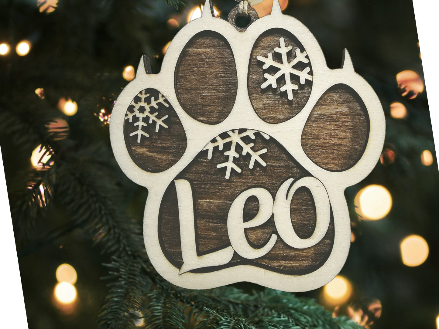 Custom Dog and cat Christmas Ornament, Personalized Pet Memorial, Gift for Dog Lover, Holiday Decoration