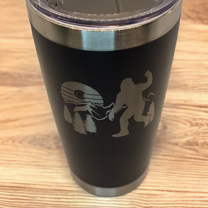 Engraved Colorado Wilderness 20 oz Tumbler: Sasquatch & Mountain Majesty