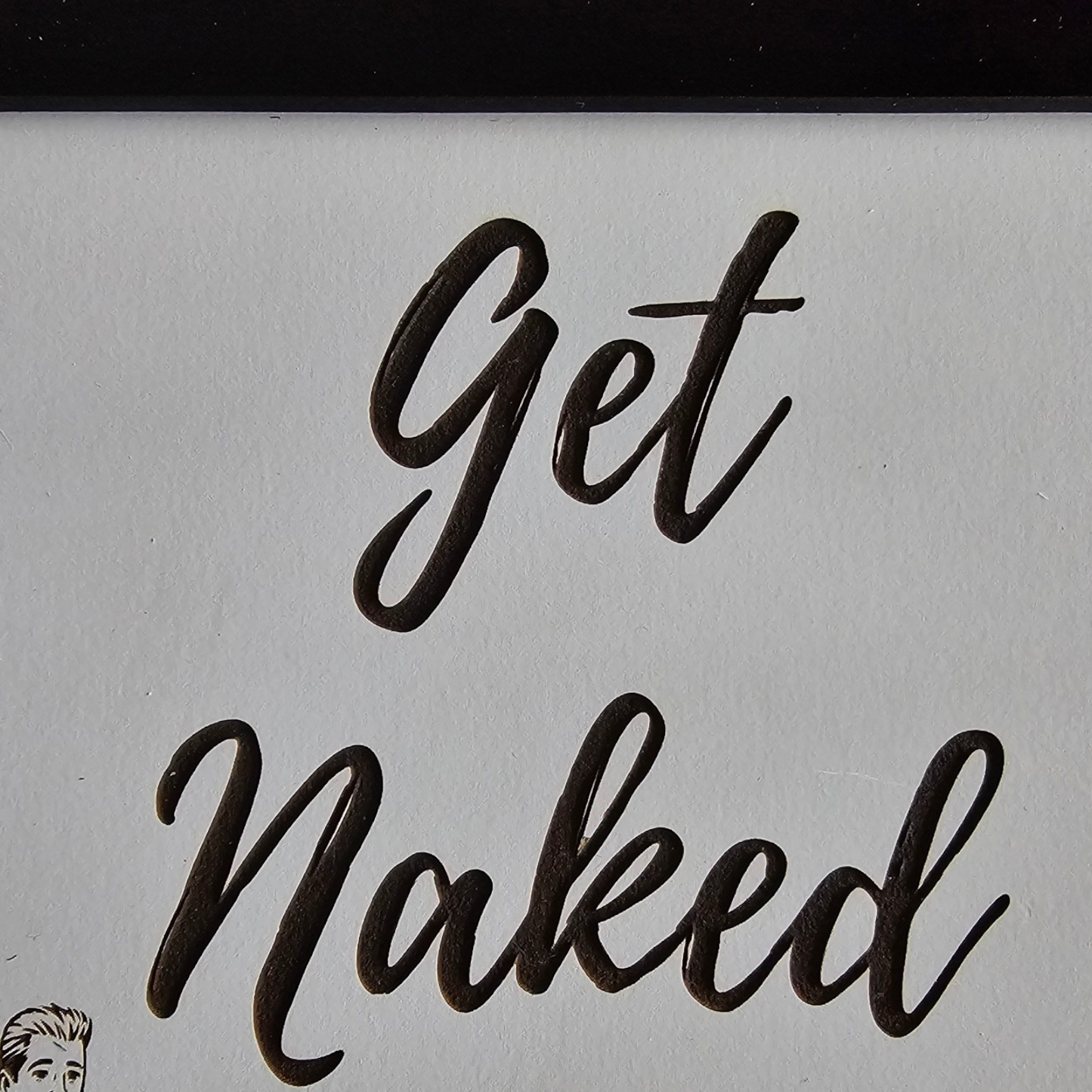 Get Naked Wood Sign, Bathroom Wall Decor, Farmhouse Bathroom Sign, Funny Rustic Bathroom Decor