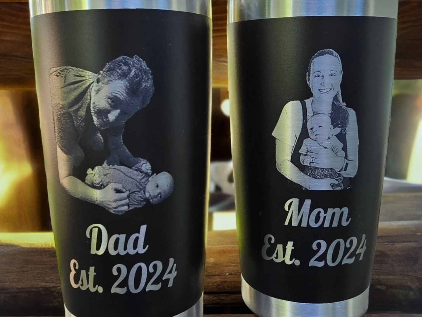 Custom Photo Tumbler, 20 oz, 30 oz or 40 oz. Gift for mom, Unique Mother's day gift, Father's day gift