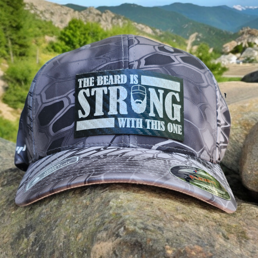 "The Beard is Strong with This One" - Unique Dad Hat, Funny Beard Hat, Star Wars Inspired Gift, Bearded Man Cap, Father's Day Gift