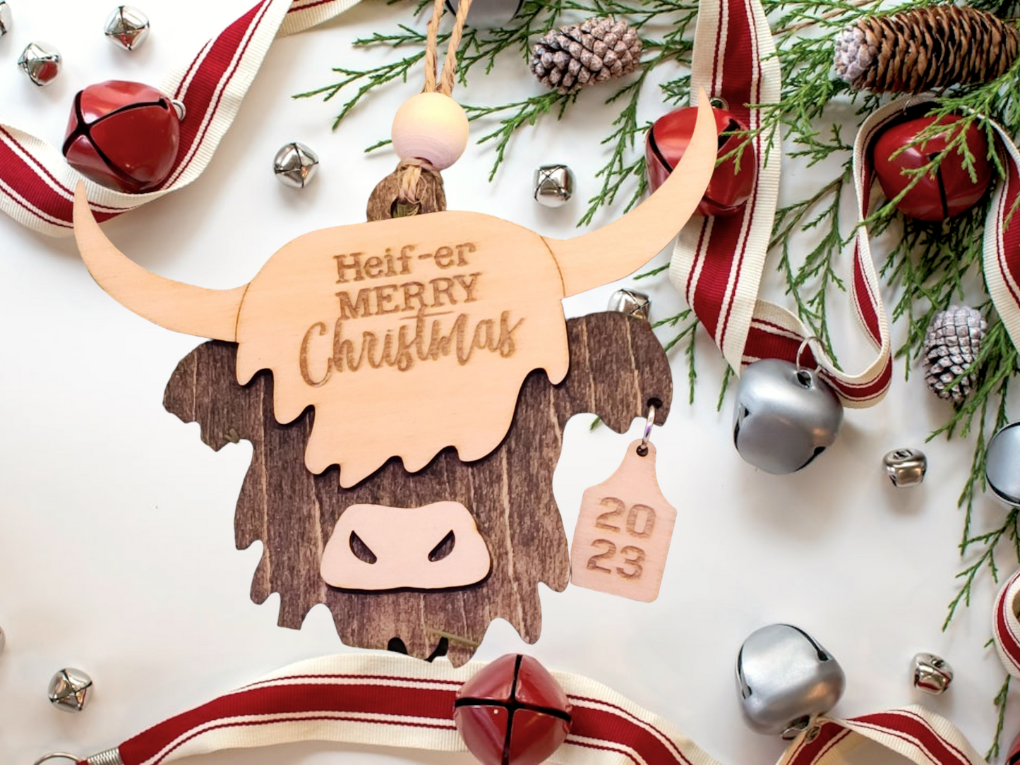 Highland cow ornament