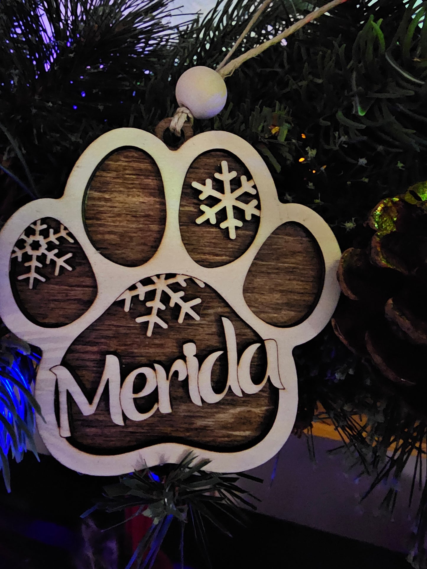 Custom Dog and cat Christmas Ornament, Personalized Pet Memorial, Gift for Dog Lover, Holiday Decoration