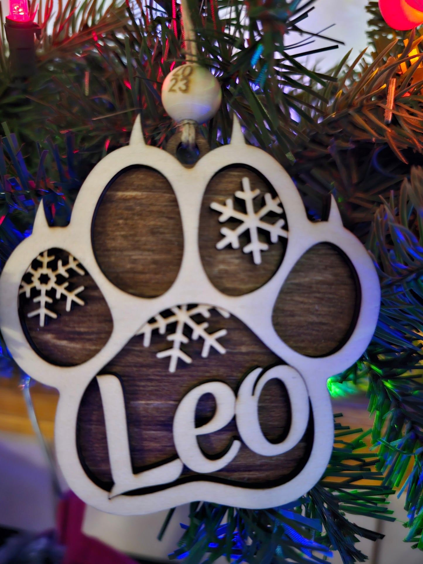 Custom Dog and cat Christmas Ornament, Personalized Pet Memorial, Gift for Dog Lover, Holiday Decoration